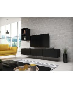 Cama Meble Cama living room furniture set ROCO 7 (3xRO3 + 2xRO6) black/black/black