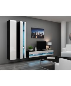 Cama Meble Cama Living room cabinet set VIGO NEW 5 black/white gloss