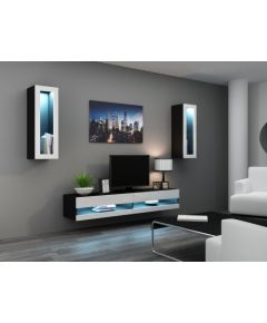 Cama Meble Cama Living room cabinet set VIGO NEW 11 black/white gloss