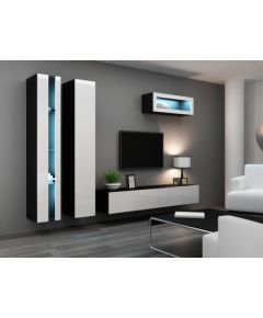 Cama Meble Cama Living room cabinet set VIGO NEW 2 black/white gloss
