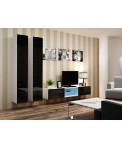 Cama Meble Cama Living room cabinet set VIGO 19 white/black gloss