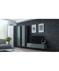 Cama Meble Cama Living room cabinet set VIGO 9 grey/grey gloss