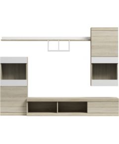 Cama Meble Cama storage cabinets set NICK 220/41/190 sonoma oak matte/white gloss