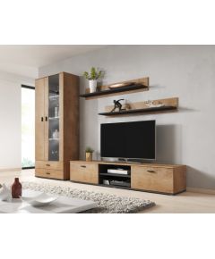 Cama Meble SOHO 8 set (RTV180 cabinet + S6 + shelves) Oak lefkas