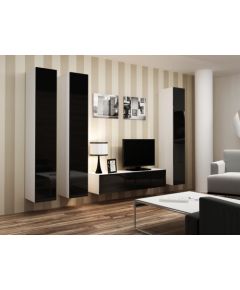 Cama Meble Cama Living room cabinet set VIGO 14 white/black gloss
