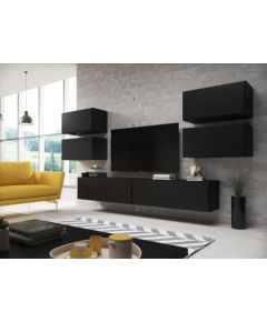 Cama Meble Cama living room furniture set ROCO 2 (2xRO1 + 4xRO3) black/black/black