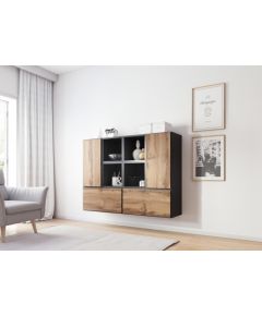 Cama Meble Cama living room furniture set ROCO 19 (4xRO3 + 4xRO6) antracite/wotan oak