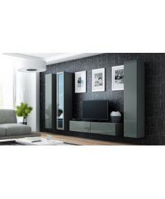 Cama Meble Cama Living room cabinet set VIGO 15 grey/grey gloss