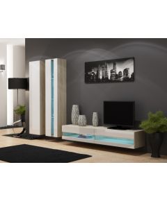 Cama Meble Cama Living room cabinet set VIGO NEW 5 sonoma/white gloss