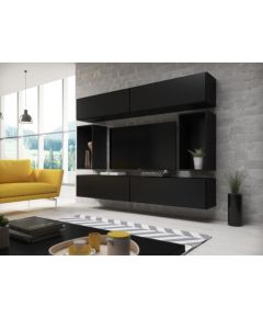 Cama Meble Cama living room furniture set ROCO 1 (4xRO1 + 2xRO4) black/black/black