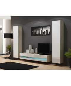 Cama Meble Cama Living room cabinet set VIGO NEW 4 sonoma/white gloss