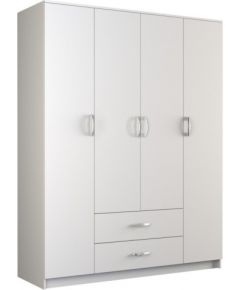 Top E Shop Topeshop ROMANA 160 BIEL KPLB bedroom wardrobe/closet 11 shelves 4 door(s) White