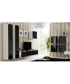 Cama Meble Cama Living room cabinet set VIGO 24 white/black gloss