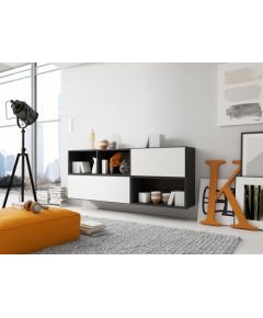 Cama Meble Cama living room furniture set ROCO 16 (RO1+RO2+RO3+RO4) black/black/white