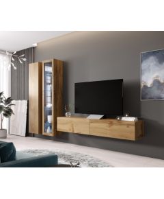 Cama Meble Cama Living room cabinet set VIGO 3 wotan oak/wotan oak gloss