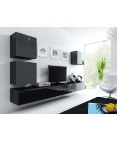 Cama Meble Cama Living room cabinet set VIGO 22 black/black gloss