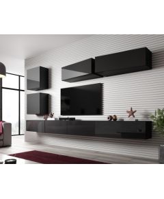 Cama Meble Cama Living room cabinet set VIGO SLANT 5 black/black gloss