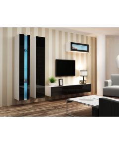 Cama Meble Cama Living room cabinet set VIGO NEW 2 white/black gloss