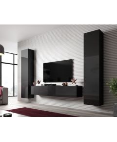 Cama Meble Cama Living room cabinet set VIGO SLANT 2 black/black gloss