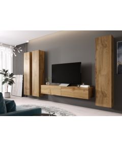 Cama Meble Cama Living room cabinet set VIGO 1 wotan oak/wotan oak gloss