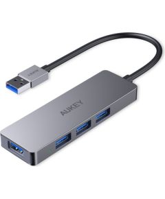 AUKEY CB-H36 Aluminium HUB USB-A | Ultra Slim | 4in1 | 4xUSB 3.0 | 5Gbps USB / Type-C Hub