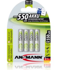 Akumulators R3 (AAA) 1.2V 550mAh Ni-Mh ANSMANN (4 gab.iepakojums)