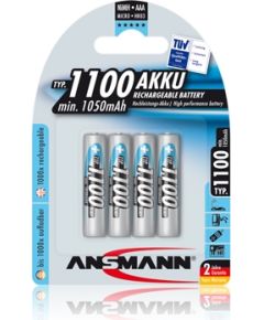 Akumulators R3 (AAA) 1.2V 1100mAh Ni-Mh ANSMANN (4 gab.iepakojums)