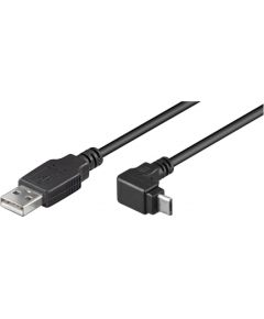 Goobay Kabelis USB2.0 A spraudnis - micro USB B spraudnis leņķī 1.8m