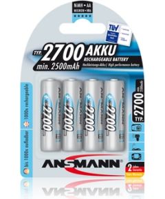 Akumulators R6 (AA) 1.2V 2700mAh Ni-Mh ANSMANN (4 gab.iepakojums)