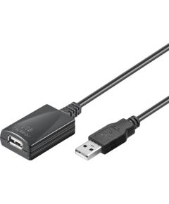 Goobay Pagarinātājs USB 2.0 A konektors - USB A ligzda 5m (ar pastiprinātaju)