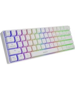 Genesis THOR 660 RGB Gaming keyboard, RGB LED light, US, White, Bluetooth, Wired, Wireless connection, Gateron Red Switch