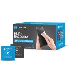Natec Sanitazing Wipes, Raccoon, 50-pack Очистка и химические вещества