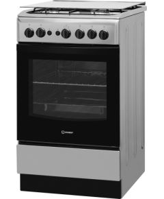 INDESIT Cooker IS5G1PMX/E Hob type Gas, Oven type Gas, Inox, Width 50 cm, Grilling, 59 L, Depth 60 cm