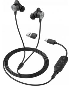 LOGITECH Logi Zone Wired Earbuds Teams - GRAPHITE - USB - EMEA