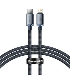 Baseus crystal shine series fast charging data cable USB Type C to Lightning 20W 1.2m black (CAJY000201)