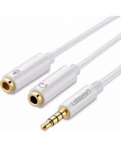 UGREEN AV141 3.5mm Male to Dual 3.5mm Female Headset Splitter (white)