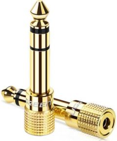 UGREEN 20503 Adapter 6.5 mm jack to 3.5 mm mini jack (golden)