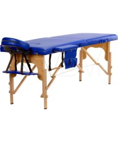 Bodyfit Łóżko do masażu 2 segmentowe niebieskie (461)