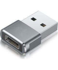 Переходник Fusion OTG USB 3.0 на USB-C 3.1 серебристого цвета