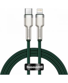 USB-C cable for Lightning Baseus Cafule, PD, 20W, 1m (green)