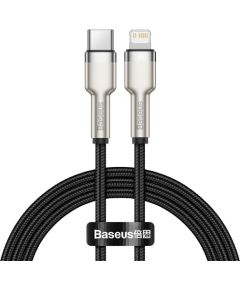 USB-C cable for Lightning Baseus Cafule, PD, 20W, 1m (black)