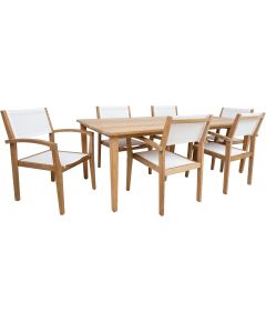 Ēdamistabas komplekts MALDIVE galds un 6 krēsli