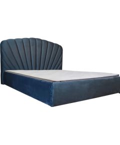 Кровать EVA 160x200cm, серый бархат