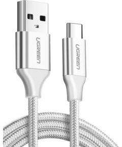 Nickel-plated USB-C cable QC3.0 UGREEN 1m (white)