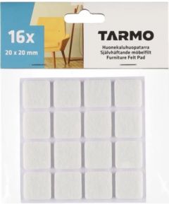 Pašlīmējošs filcis mēbelēm 20x20mm 16gab balts