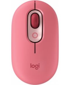 Wireless mouse Logitech POP Mouse with emoji, Pink