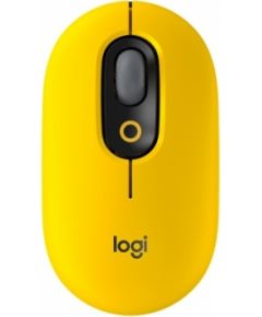 Wireless mouse Logitech POP Mouse with emoji, Yellow