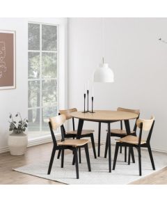 Ēdamistabas galds ROXBY D105xH76cm, galds, 4 krēsli (AC85660)