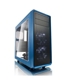 Fractal Design Focus G FD-CA-FOCUS-BU-W Side window, Left side panel - Tempered Glass, Blue, ATX, Power supply included No