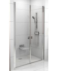 Ravak dušas durvis CSDL2, 1000 mm, h=1950, spīdīgs/caurspīdīgs stikls